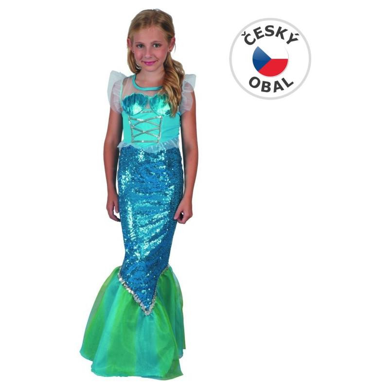 Šaty na karneval - mořská panna, 120 - 130 cm