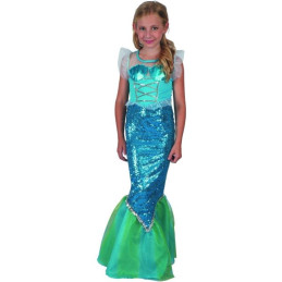 Šaty na karneval - mořská panna, 120 - 130 cm