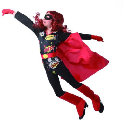 Šaty na karneval - superhrdinka, 110 - 120 cm