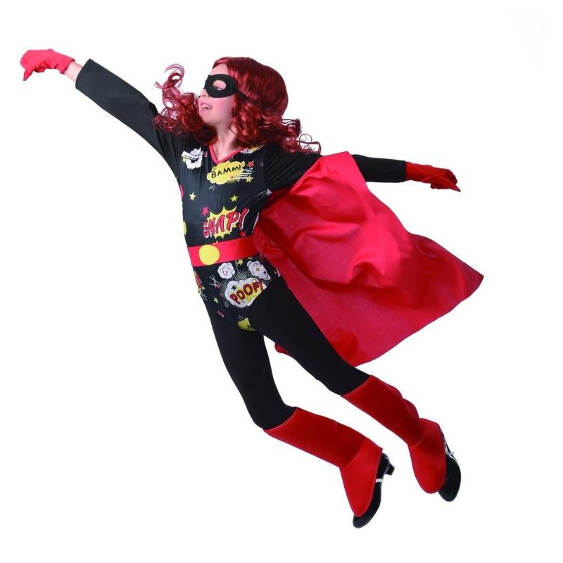 Šaty na karneval - superhrdinka, 110 - 120 cm