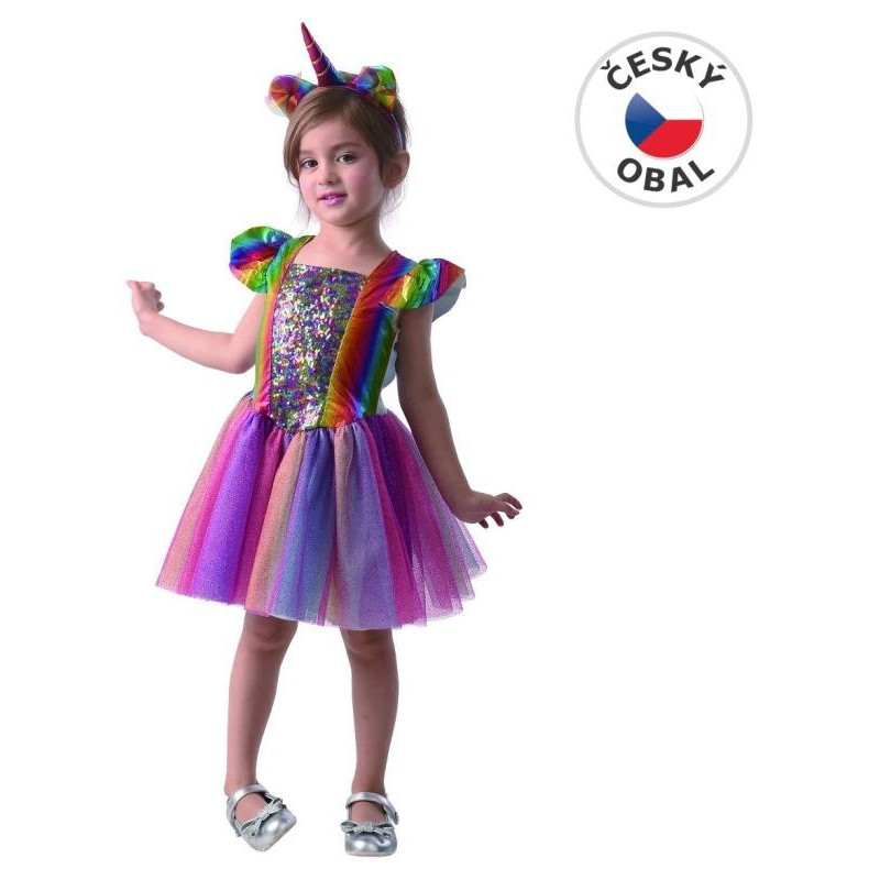 Šaty na karneval -  jednorožec, 80 - 92 cm