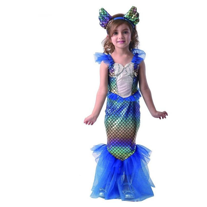 Šaty na karneval - mořská panna, 80 - 92 cm