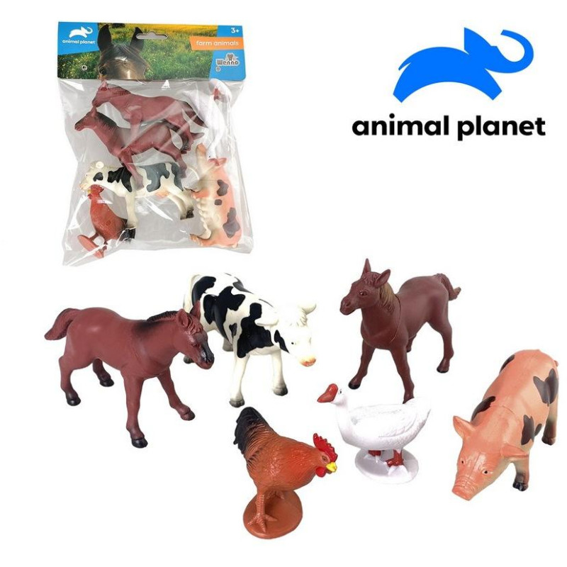Zvířátka farma, 6 ks, 12,5 cm