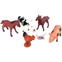 Zvířátka farma, 6 ks, 12,5 cm