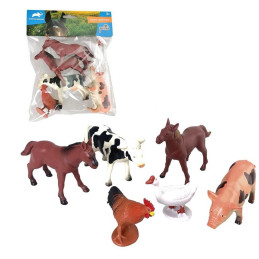 Zvířátka farma, 6 ks, 12,5 cm
