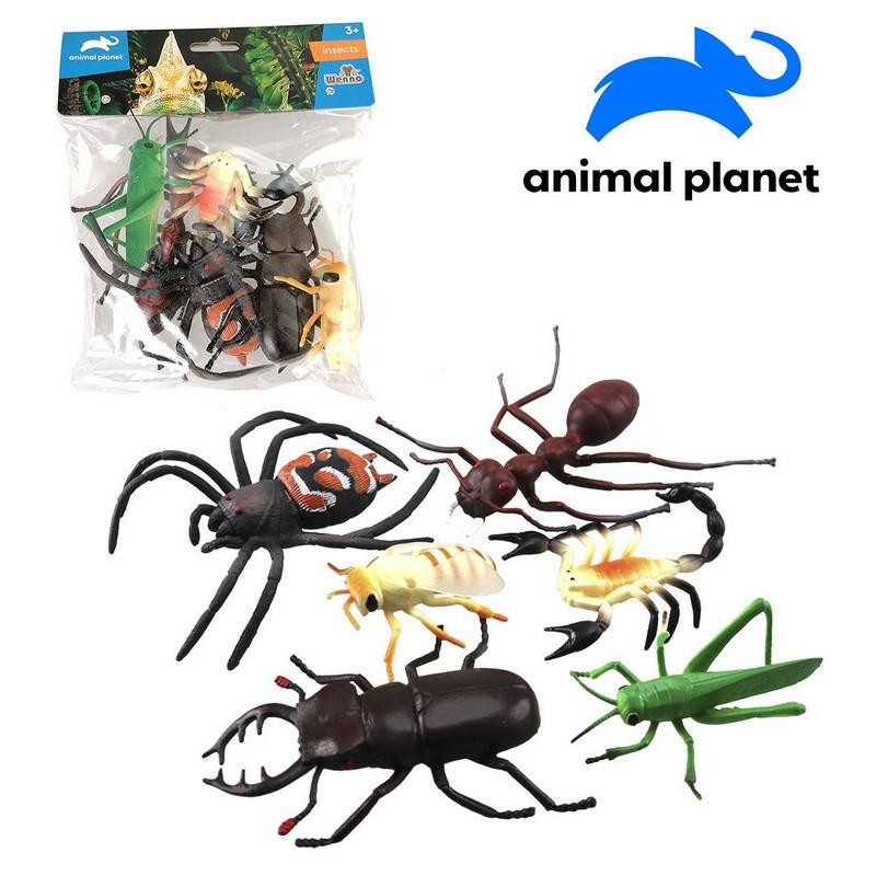 Zvířátka hmyz, 6 ks, 10 cm