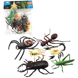 Zvířátka hmyz, 6 ks, 10 cm