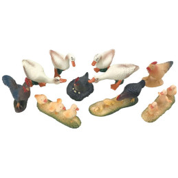 Zvířátka v tubě - farma, 5 - 8 cm, mobilní aplikace pro zobrazení zvířátek, 10 ks