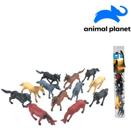 Zvířátka v tubě - koně, 6 - 8 cm, mobilní aplikace pro zobrazení zvířátek, 12 ks