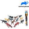 Animals in a tube - horses, 6 - 8 cm, mobile application for displaying animals, 12 pcs.