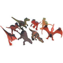 Zvířátka v tubě  -dinosauři, 7 - 11 cm, mobilní aplikace pro zobrazení zvířátek, 8 ks