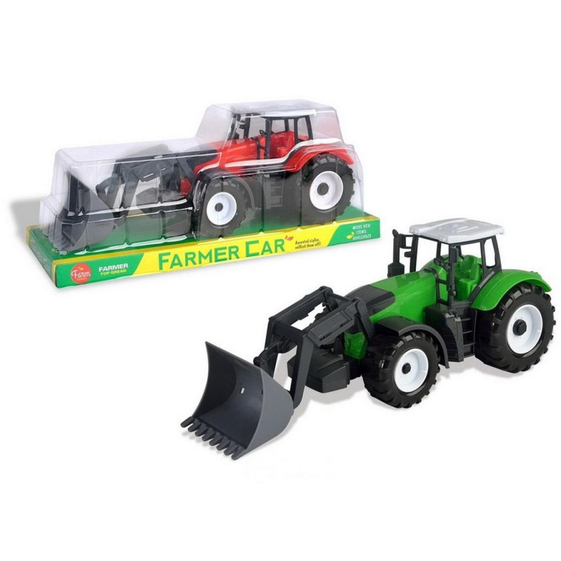 Traktor s nástrojem, na setrvačník, 10x29x9cm