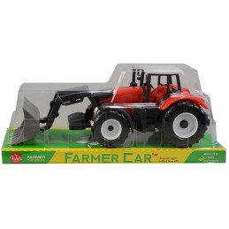 Traktor s nástrojem, na setrvačník, 10x29x9cm