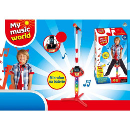 Mikrofon na baterie, s příslušenstvím (MP3, IPAD, přehrávač), 39 x 25 x 9 cm