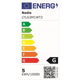 NEDIS LED lampička/ dobíjecí/ 5VDC/ dotykové funkce/ přirozená, studená, teplá bílá/ stmívatelná/ 250 lm/ bílá