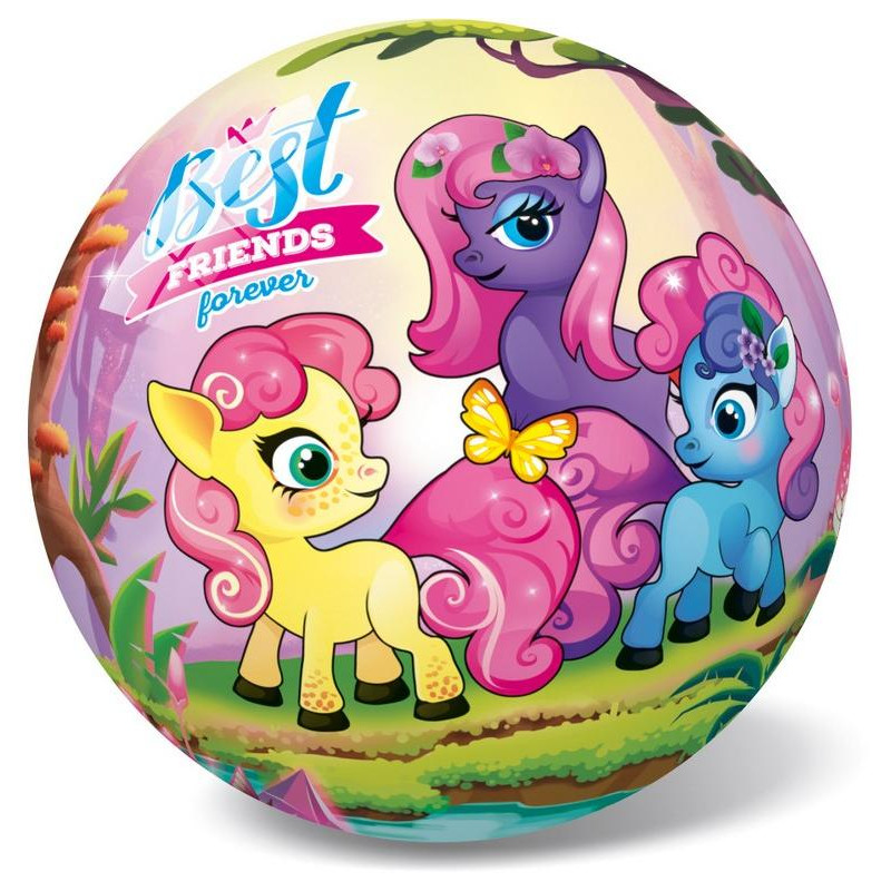 Míč jednorožci -  přátelé, 14 cm