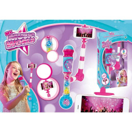 Mikrofon na baterie se selfie tyčkou s možností připojení externího audiozařízení