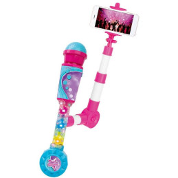 Mikrofon na baterie se selfie tyčkou s možností připojení externího audiozařízení