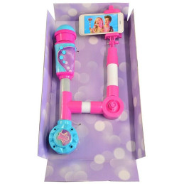 Mikrofon na baterie se selfie tyčkou s možností připojení externího audiozařízení