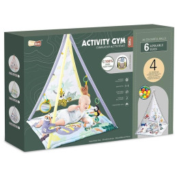 Podložka - stan, s hudbou a doplňky,  85 x 85 x 112 cm