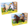 Horse with accessories, 19 cm