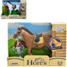 Horse with accessories, 12 cm