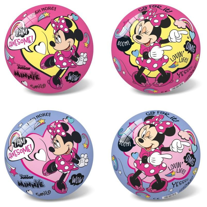 Míč Disney Minnie růžový, fialová, 23 cm