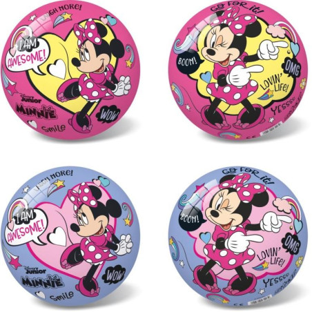 Míč Disney Minnie růžový, fialová, 23 cm