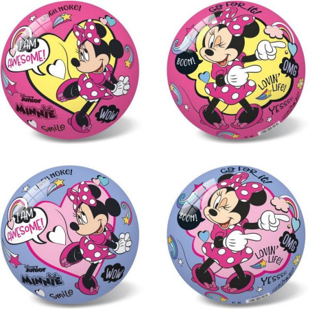 Míč Disney Minnie růžový, fialový 14 cm