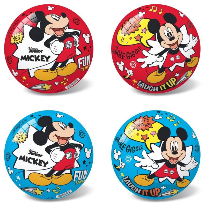 Míč Disney Mickey červený, modrý, 23 cm