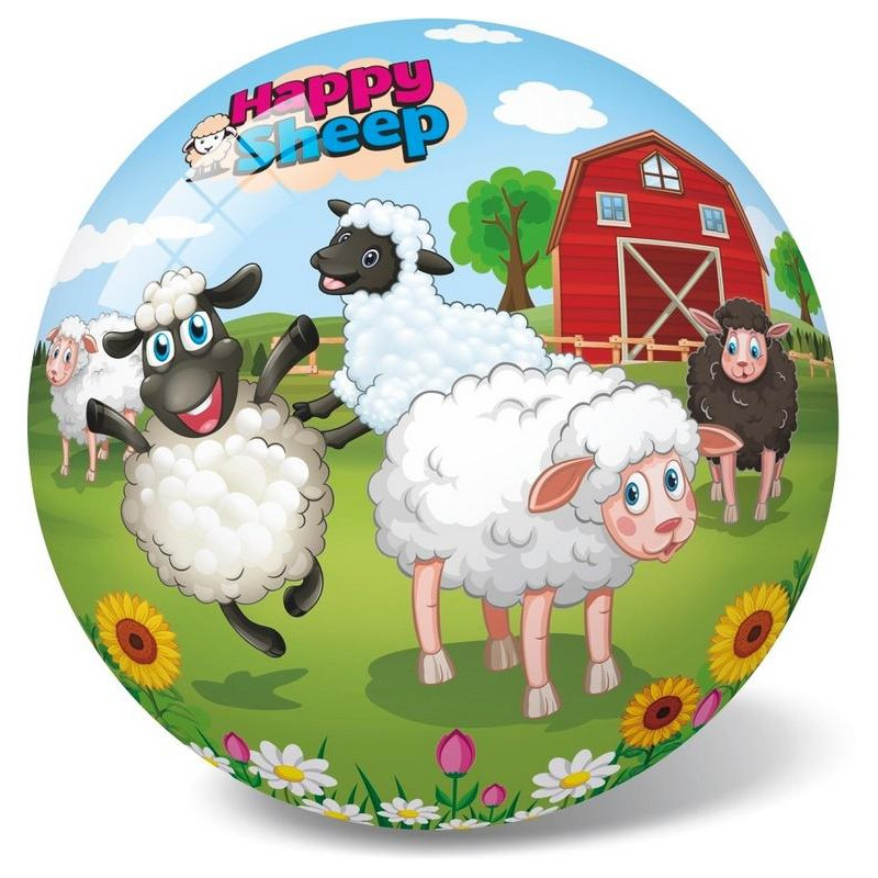 Míč - veselá ovečka, 14 cm