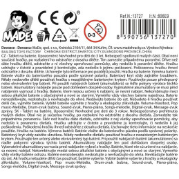 Multifunkční tablet, na baterie, 20 x 13 x 1,5 cm