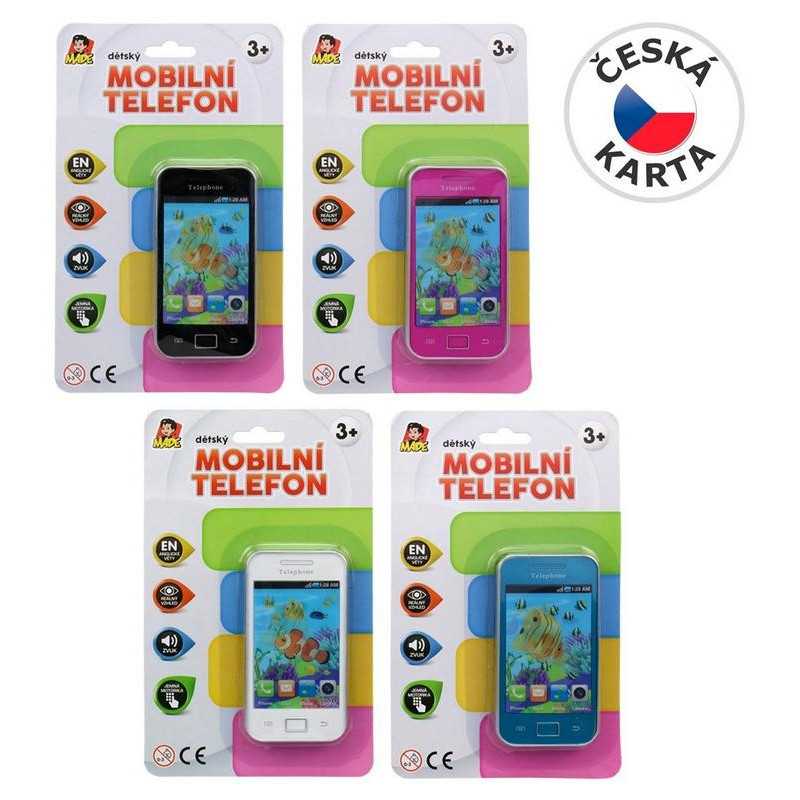 Mobilní telefon na baterie, 11 cm