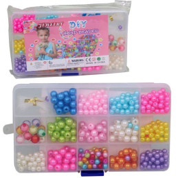 Souprava korálků k navlékání, 17 x 10 x 2 cm