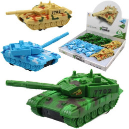 Tank na setrvačník, se světlem a zvukem, na baterie 16 x 6 x 6,5 cm