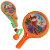 Rackets with ball and basket, 38.5 x 23 cm