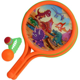 Rakety s míčkem a košíkem, 38,5  x 23 cm