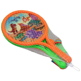 Rakety s míčkem a košíkem, 38,5  x 23 cm