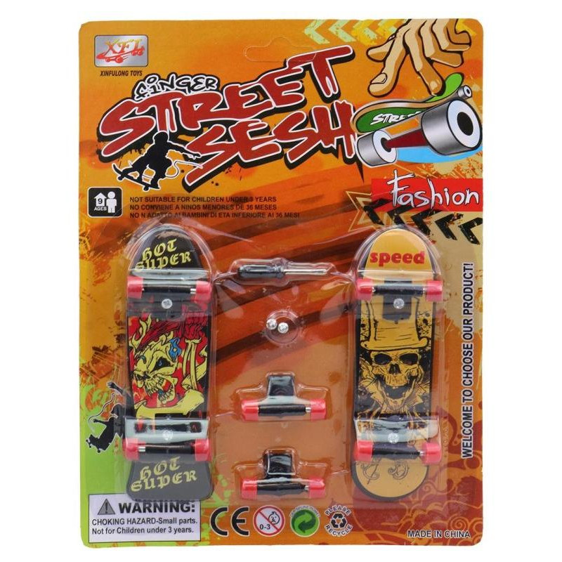 Skate na prst ke škroubování 2 ks, 10 x 3 cm