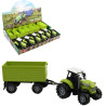 Tractor with trailer, with light and sound, free wheels, 23.5 x 6 x 6 cm