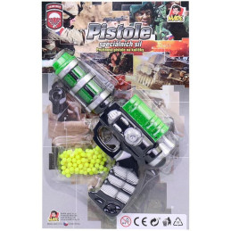 Pistole na kuličky, 18 cm, s náhradními kuličkami, 100 ks
