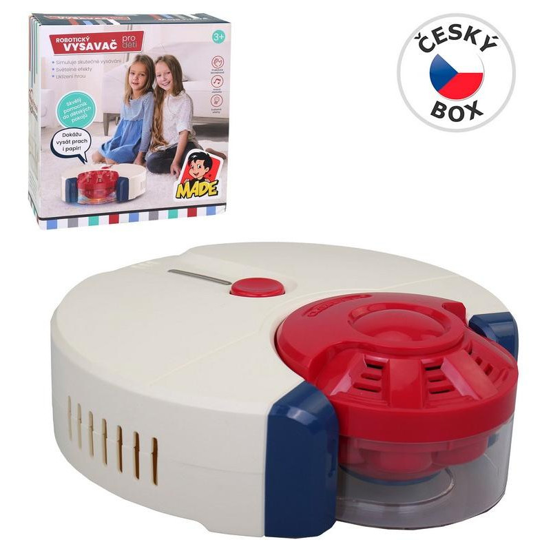 Vysavač, robotický, světlo, zvuk