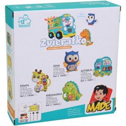 Piánko sova, se světlem, hudbou a zvukem, na baterie, 12 x 4,5 x 14 cm