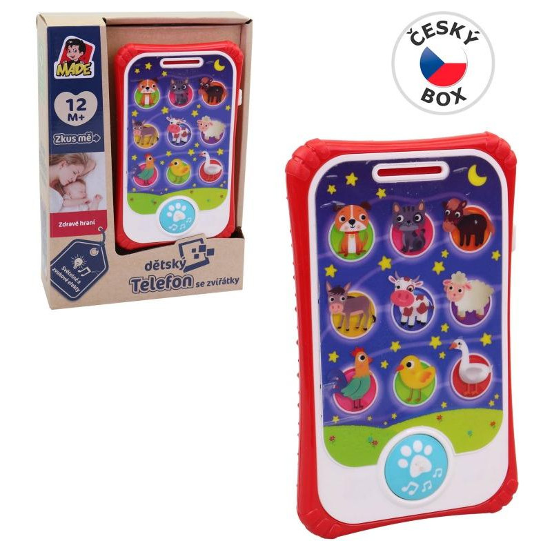 Dětský mobilní telefon, 9,5 x 15,5 cm