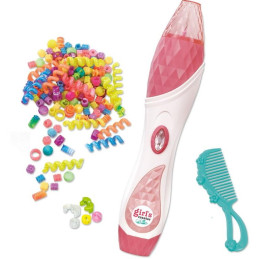 Souprava k zaplétání korálků do vlasů, 38,6 x 28,5 x 5,2 cm