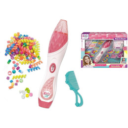 Souprava k zaplétání korálků do vlasů, 38,6 x 28,5 x 5,2 cm