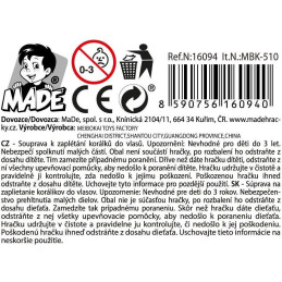 Souprava k zaplétání korálků do vlasů, 38,6 x 28,5 x 5,2 cm