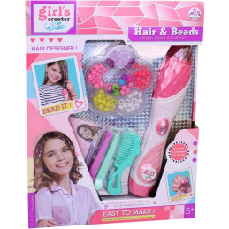 Souprava k zaplétání korálků do vlasů, 28,5 x 5,2 x 33,8 cm