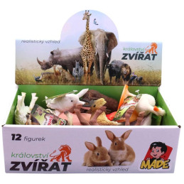 Zvířátka domácí 12 ks  v display  boxu, 12,5 cm