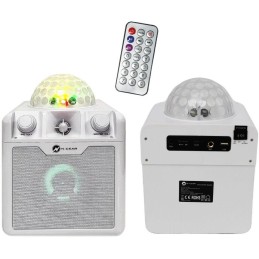 N-GEAR Block Disco Block 410/ 50W/ BT/ Disco LED/ 1x MIC/ Bílá